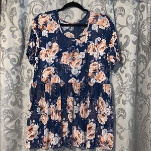 Floral Peplum top